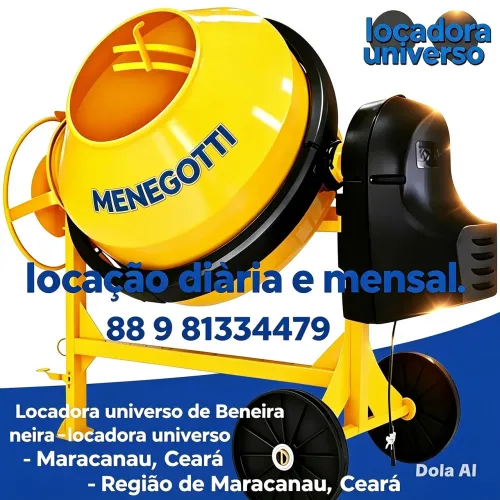 Betoneira para alugar em maracanau