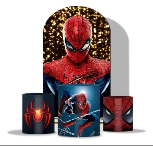 Capa para cilindro homem aranha pegue monte