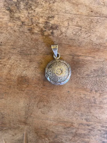 Pingente de prata Azteca