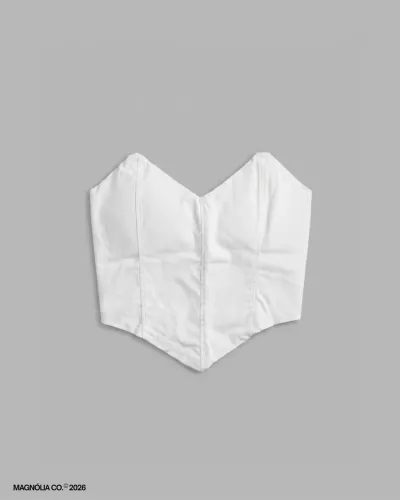 top corset branco
