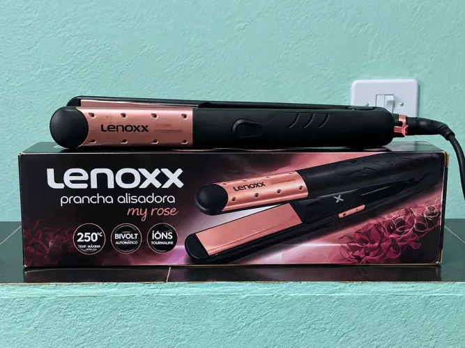 Chapinha Lenoxx My Rose 250°C Bivolt Automática - Nova com Caixa e Manual