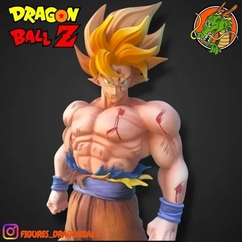 Goku Ssj - Saga Brolly - Action figure Dragon - 32Cm
