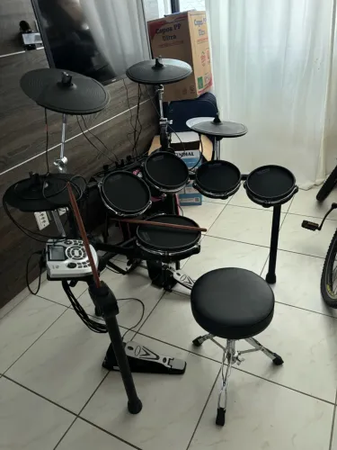 Bateria Eletrônica X-PRO C. Ibañez ED200 Mesh Pads Dual Zone Set completo