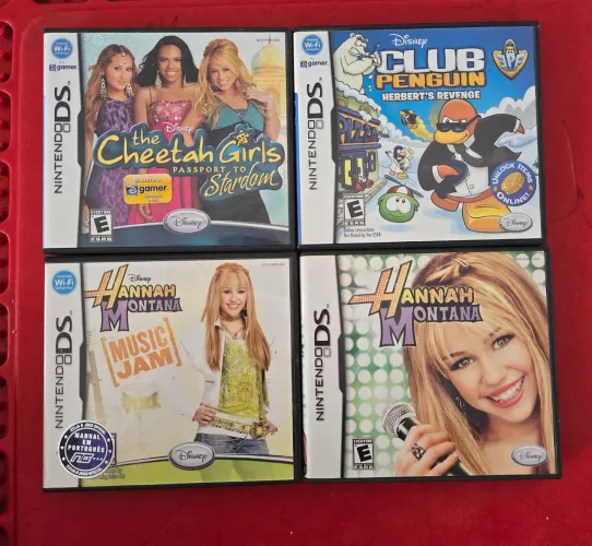 Lote 4 jogos do nintendo ds