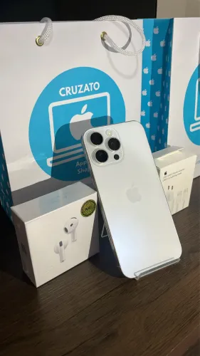 iPhone 16 Pro Max 256 GB - Titânio Branco - IMPECÁVEL