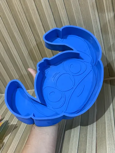 forma de bolo silicone stitch azul