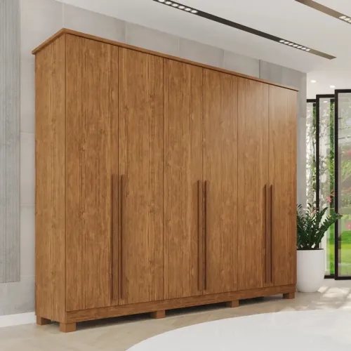 Guarda Roupa Casal Antares 100% MDF 254cm (Novo Direto Da Fábrica)