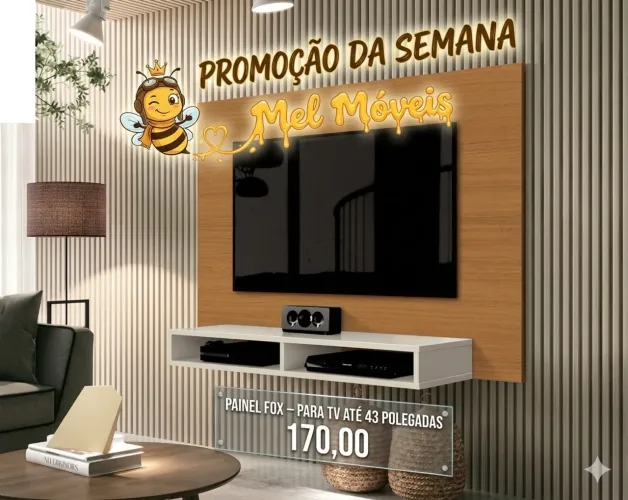  ? 170,00 PROMOÇÃO- PAINEL FOX   - para TV ATÉ 43 Polegadas 