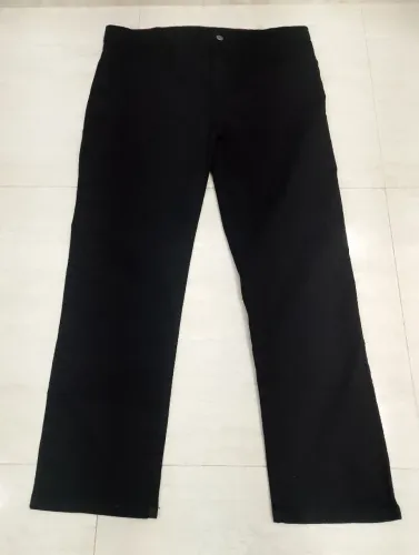 Calça Jeans Masculina Reta Número 50 - Preta - Nova