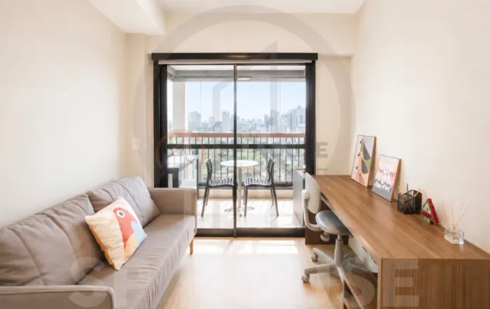 Studio mobiliado para locação, no Brooklin, 1 quarto, 29 m²