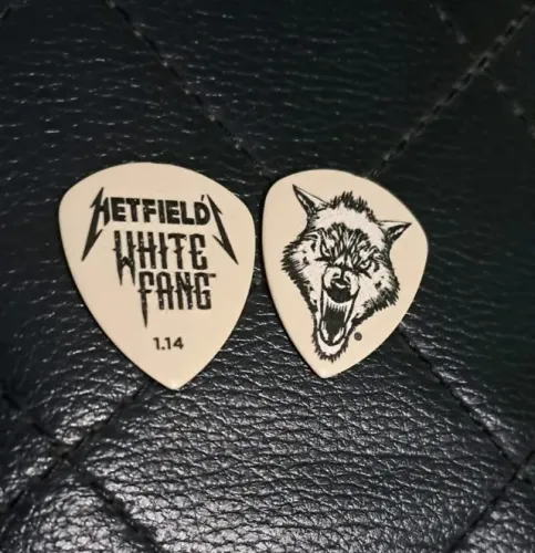 Palhetas Dunlop James Hetfield White Fang 1.14mm (Novas / Originais) KIT COM 12