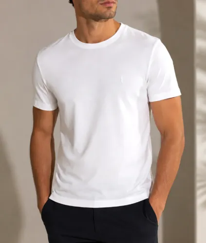 Camiseta Aleatory Branca Lisa Basic