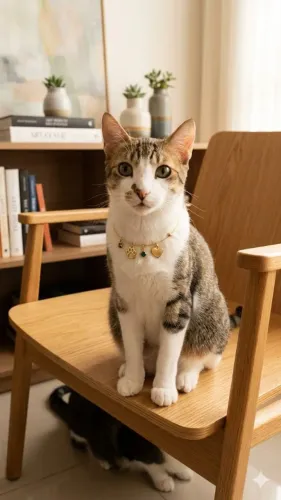 Gato Akiles para adoção responsável