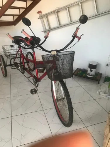 Bicicleta Dupla com cestinha