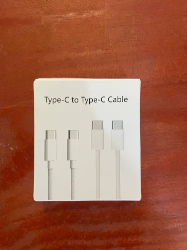 Cabo USB-C para USB-C Com Revestimento Trançado (Reforçado), Para Sair Hoje!!!