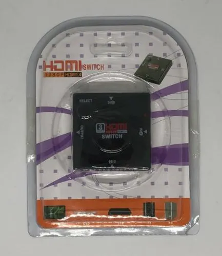 Chave Seletora Switch Hdmi 3 Entrada 1 Saida 4k Full Hd Novo na Caixa