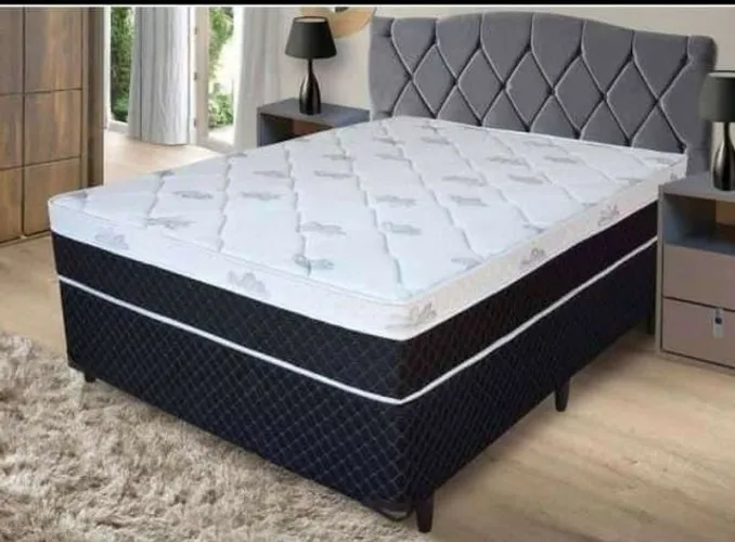 Quarto colchão box casal Molas