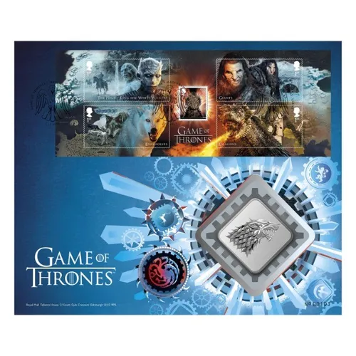 Medalha Game Of Thrones House Stark Edição Limitada