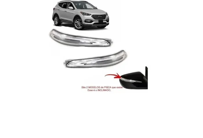 Par Pisca Seta Retrovisor Hyundai Santa Fe 2013 2014 15 2016
