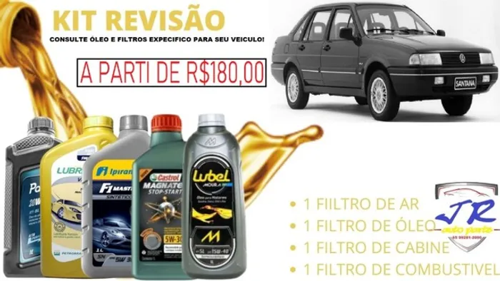 Kit Troca de Óleo e Filtros