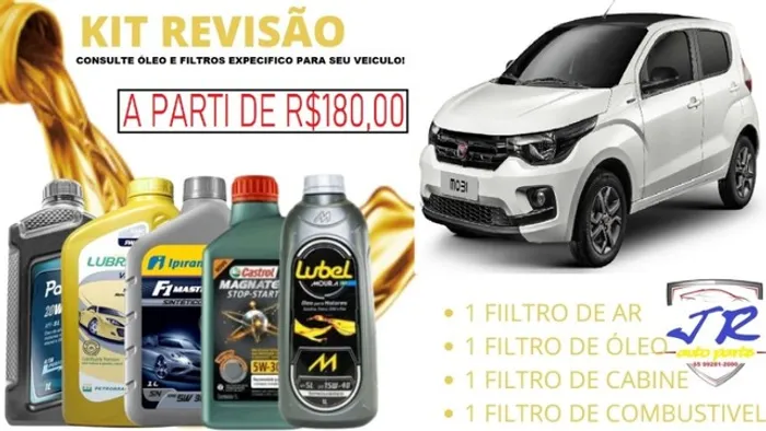 Kit Troca de Óleo e Filtros