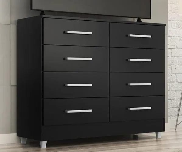 Comoda Raissa Preto Até 12x - Frete Grátis