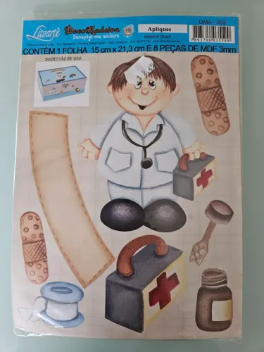 Aplique 3D para Decoupage em madeira