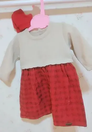 Saída De Matern. Vestido Tricô vermelho