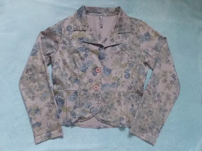 blazer feminino floral - tamanho p