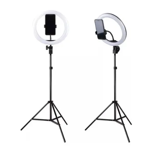 Ring Light Completo Iluminador Portátil 26cm + Tripé 2,1m Top (z017)