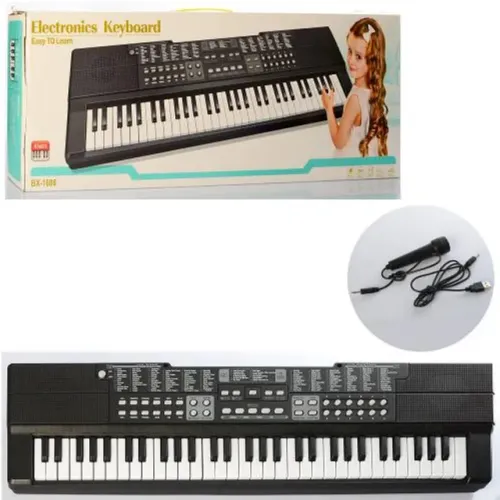 Teclado Orgao Eletrico C/ Microfone 61 Teclas Fu3155 H1688