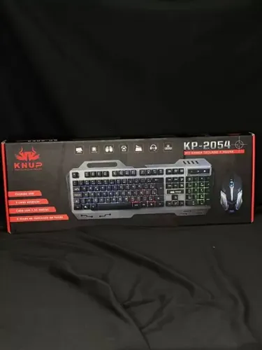 Kit gamer mouse + teclado semi mecânico Knup kp-2054