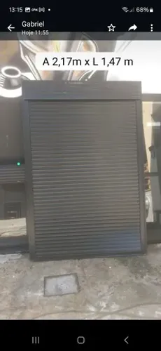 Porta balcão panorâmica com persiana linha gold premiun 