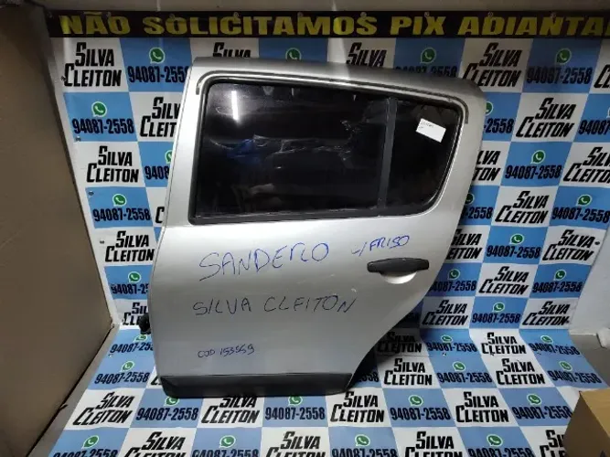 porta traseira esquerda sandero 2008 ate 2014 completa acessorios brinde