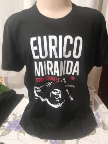 Camisa Vasco da Gama Eurico Miranda Todos contra ele