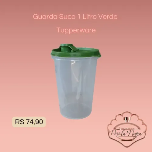 Guarda Suco 1 Litro Verde Tupperware