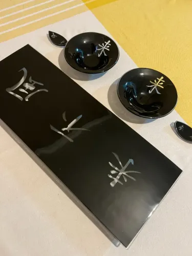 Conjunto de vidro para comida japonesa 