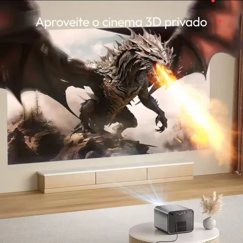 Projetor Byntek R90 Max 3D para Cinema em Casa