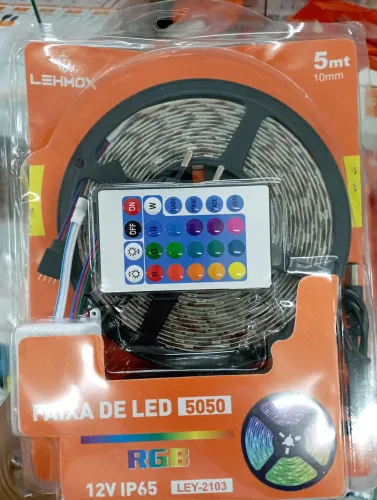 Fita de Led RGB 5metros 12v