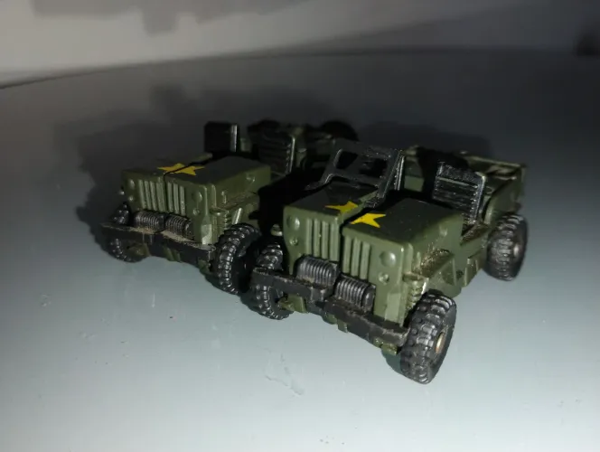Miniatura de Jeep Militar - TRANSFORMERS ANOS 80