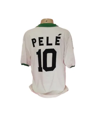 Camiseta Cosmo Pelé 10 Retrô - Branca - Tamanho GG