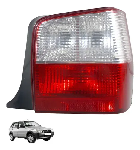 Lanterna Traseira Direita Fiat Uno 2005 A 2010 Direito/passageiro Branco
