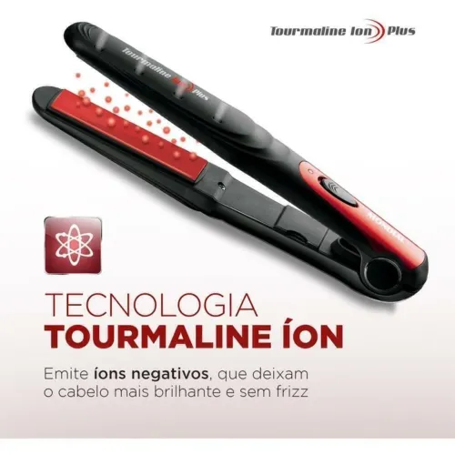 Prancha Tourmaline Íon Mondial - Cabelos brilhantes e sem frizz!
