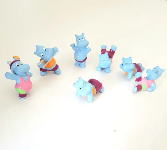 Kinder ovo Happy Hipos colecionáveis antigo 7 hipos  