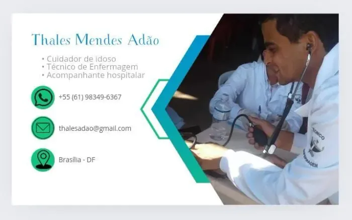 Cuidador de idosos / Técnico de enfermagem / Acompanhante hospitalar 