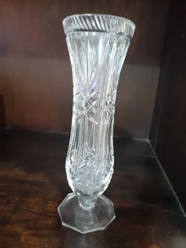 Vaso de Cristal Decorativo Clássico
