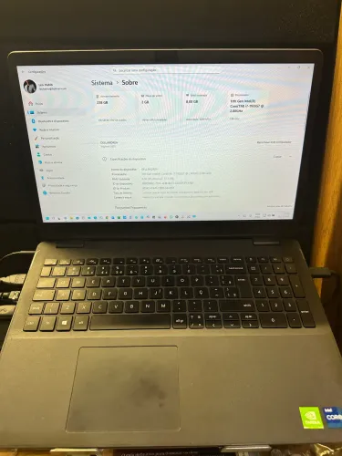 Notebook Dell Inspiron i15-3501-A70P 15.6" HD 11ª Geração Intel Core i7 8GB 256GB SSD