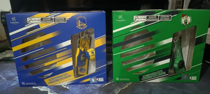 Chaveiros Exclusivos Time Basquete NBA Cacau Show Boston Celtics Golden State Warriors