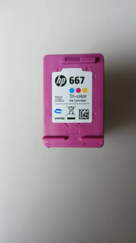 Cartucho de Tinta HP 667 Colorido Original (3YM78A) Para HP DeskJet Ink Advantage