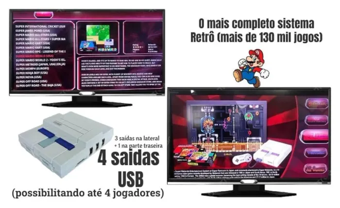 Super Nintendo - Mais de 130 mil jogos!